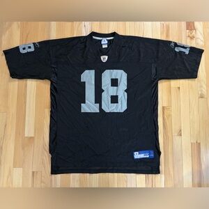 Vintage Randy Moss #18 Oakland Raiders Reebok Jersey NFL Men’s Size XXL